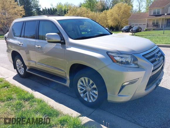 2014 Lexus GX with VIN JTJBM7FX7E5068037, listed as a IAAI auction lot 42069809 with 120,791 mi miles. Bid and sale history available at carsss.com. Image 1.