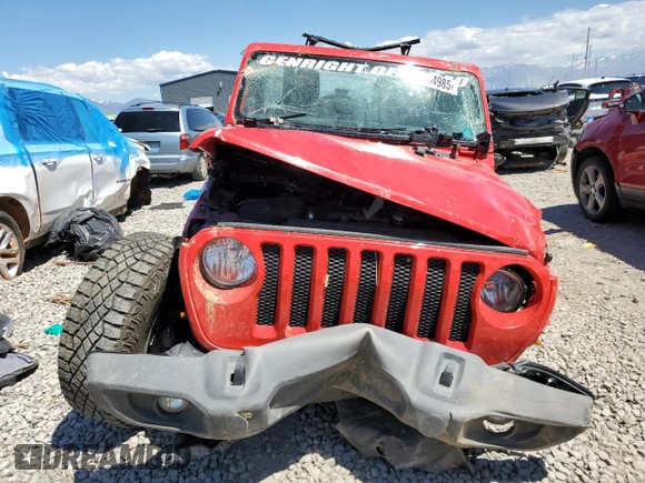 2018 Jeep Wrangler Unlimited Sport S with VIN 1C4HJXDG8JW132700, listed as a Copart auction lot 56064985 with Not provided miles and Salvage title. Bid and sale history available at DreamBid. Image 5.