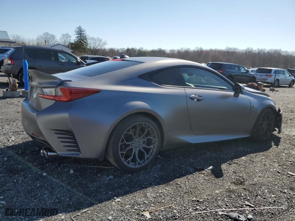 2017 Lexus RC with VIN JTHHE5BC2H5015833, listed as a Copart auction lot 48286174 with 36,929 mi miles and Salvage Title. Bid and sale history available at carsss.com. Image 3.