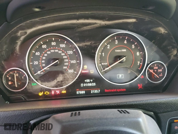 2016 BMW 4 Series 428i with VIN WBA3V7C50G5A27923, listed as a Copart auction lot 88734305 with 57,889 mi miles and Salvage title. Bid and sale history available at DreamBid. Image 9.