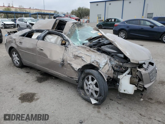 2006 Cadillac CTS with VIN 1G6DM57T760152923, listed as a Copart auction lot 48122565 with 0 mi miles and Salvage Title. Bid and sale history available at carsss.com. Image 4.
