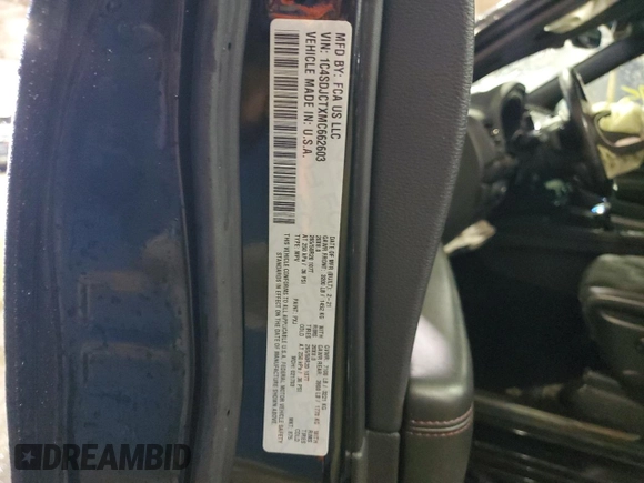 2021 Dodge Durango R/T with VIN 1C4SDJCTXMC662603, listed as a Copart auction lot 48469975 with 65,195 mi miles and Salvage Title. Bid and sale history available at DreamBid. Image 14.