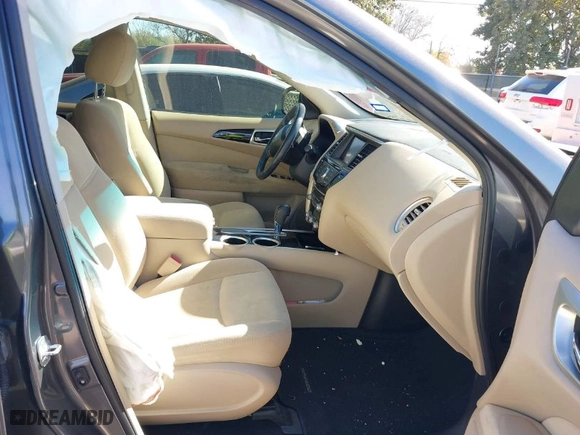 2016 Nissan Pathfinder S with VIN 5N1AR2MNXGC624565, listed as a IAAI auction lot 41213601 with 109,603 mi miles. Bid and sale history available at carsss.com. Image 5.