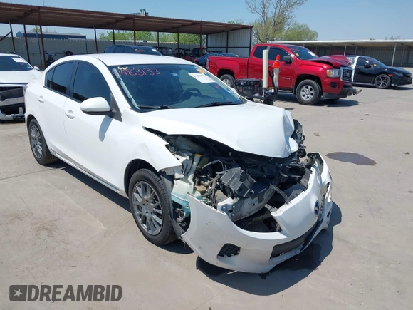 2013 Mazda Mazda3 i Sport with VIN JM1BL1U71D1701482, listed as a IAAI auction lot 41983133 with 110,966 mi miles. Bid and sale history available at carsss.com. Image 1.