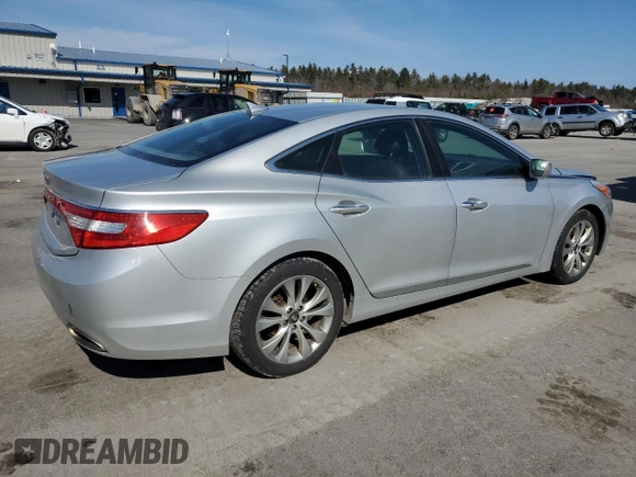 2014 Hyundai Azera with VIN KMHFG4JG9EA340818, listed as a Copart auction lot 47789005 with 91,317 mi miles and Salvage title. Bid and sale history available at DreamBid. Image 3.