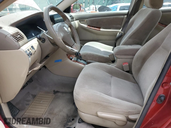 2005 Toyota Corolla CE with VIN 2T1BR32E15C372579, listed as a Copart auction lot 62933485 with 213,193 mi miles and Salvage title. Bid and sale history available at DreamBid. Image 7.