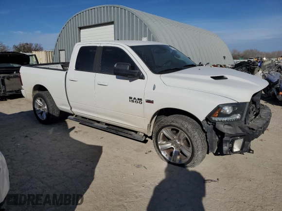 2013 Ram 1500 Sport with VIN 1C6RR7HT0DS553818, listed as a Copart auction lot 81354534 with 165,971 mi miles and Salvage Title. Bid and sale history available at carsss.com. Image 4.