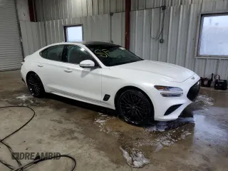 2022 Genesis G70 3.3T Launch Edition with VIN KMTG14TE4NU082195, listed as a Copart auction lot 70804084 with 48,844 mi miles and Salvage Title. Bid and sale history available at carsss.com. Image 4.