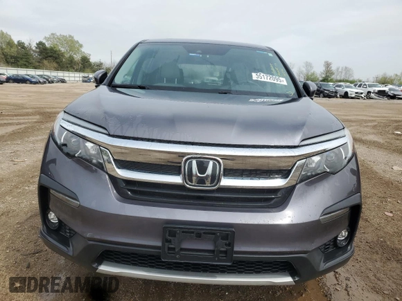 2020 Honda Pilot EX-L with VIN 5FNYF5H57LB006558, listed as a Copart auction lot 55172095 with 58,863 mi miles and Salvage title. Bid and sale history available at DreamBid. Image 5.