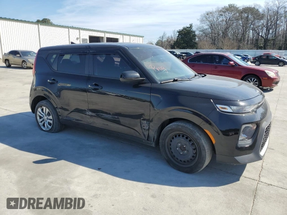 2020 Kia Soul LX with VIN KNDJ23AU1L7710702, listed as a Copart auction lot 46476045 with 122,501 mi miles and Salvage Title. Bid and sale history available at carsss.com. Image 4.