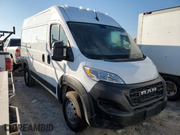 2023 Ram ProMaster Cargo with VIN 3C6LRVBG7PE557894, listed as a Copart auction lot 73661314 with 37,663 mi miles and Salvage Title. Bid and sale history available at carsss.com. Image 4.