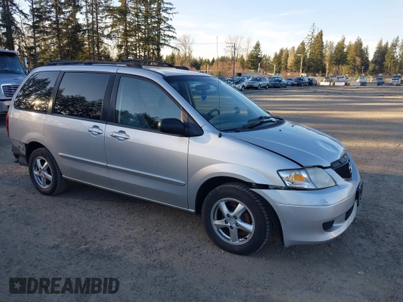 2003 Mazda MPV LX z VIN JM3LW28J130349958, wystawiony jako IAAI lot #41692463 z przebiegiem 156 166 mil mil oraz . Historia ofert i sprzedaży dostępna na DreamBid. Obrazek 1.