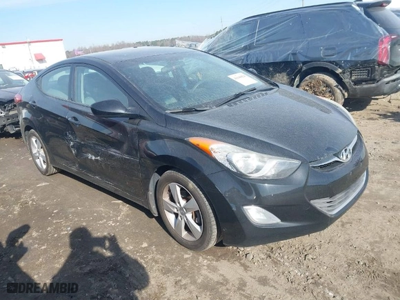 2013 Hyundai Elantra GLS with VIN 5NPDH4AE7DH412842, listed as a IAAI auction lot 41646824 with 110,666 mi miles. Bid and sale history available at carsss.com. Image 1.