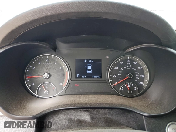 2020 Kia Optima LX with VIN 5XXGT4L36LG434378, listed as a Copart auction lot 57294815 with 58,834 mi miles and Salvage title. Bid and sale history available at DreamBid. Image 9.