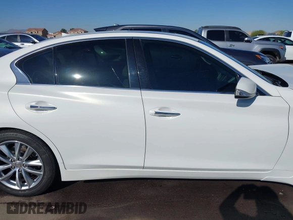 2014 Infiniti Q50 Hybrid Sport with VIN JN1AV7AP0EM691057, listed as a IAAI auction lot 41836162 with 147,477 mi miles and . Bid and sale history available at DreamBid. Image 13.