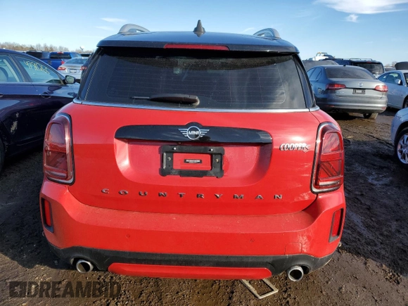 2021 MINI Countryman Cooper S with VIN WMZ83BR05M3M80310, listed as a Copart auction lot 48104085 with 53,784 mi miles and Salvage title. Bid and sale history available at DreamBid. Image 6.