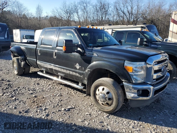 2014 Ford F-350 XLT with VIN 1FT8W3DT8EEA44832, listed as a Copart auction lot 45468365 with 176,751 mi miles and Salvage Title. Bid and sale history available at DreamBid. Image 4.