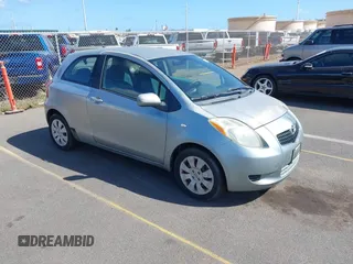 2007 Toyota Yaris with VIN JTDJT923375048130, listed as a IAAI auction lot 41789019 with 120,266 mi miles. Bid and sale history available at carsss.com. Image 1.