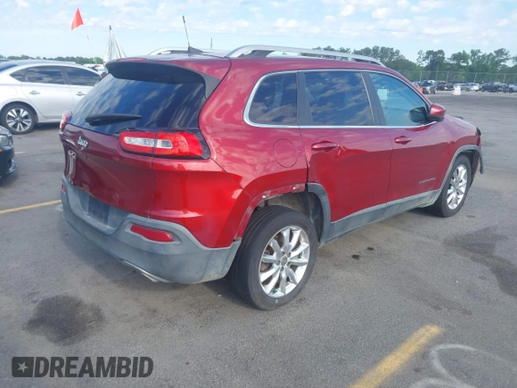 2016 Jeep Cherokee Limited with VIN 1C4PJLDSXGW127497, listed as a IAAI auction lot 42173536 with 240,866 mi miles and . Bid and sale history available at DreamBid. Image 4.