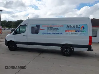 2023 Mercedes-Benz Sprinter Cargo Cargo with VIN W1Y40CHY0PT160400, listed as a IAAI auction lot 41053500 with 31,226 mi miles and . Bid and sale history available at carsss.com. Image 14.