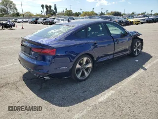 2021 Audi A5 Sportback S line Premium Plus with VIN WAUFACF58MA043669, listed as a Copart auction lot 47043744 with 37,135 mi miles. Bid and sale history available at carsss.com. Image 3.
