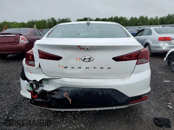 2020 Hyundai Elantra SEL with VIN 5NPD84LF1LH627251, listed as a Copart auction lot 55524685 with 86,266 mi miles and Salvage title. Bid and sale history available at DreamBid. Image 6.