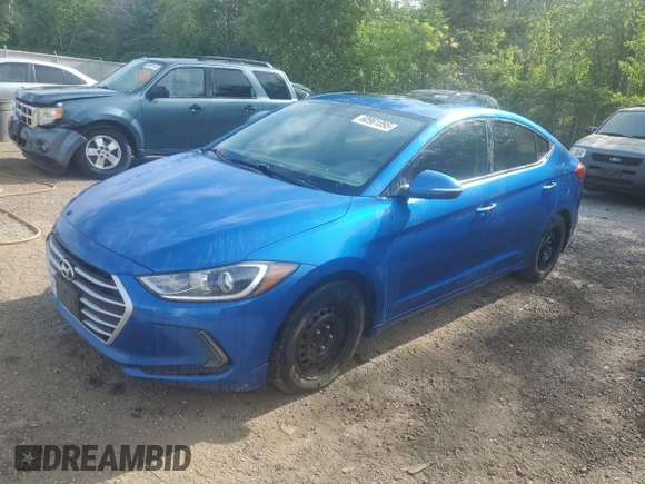 2018 Hyundai Elantra SEL z VIN KMHD84LF5JU456471, wystawiony jako Copart lot #60961095 z przebiegiem 142 231 mil mil oraz Czysty tytuł • Clean title. Historia ofert i sprzedaży dostępna na DreamBid. Obrazek 1.
