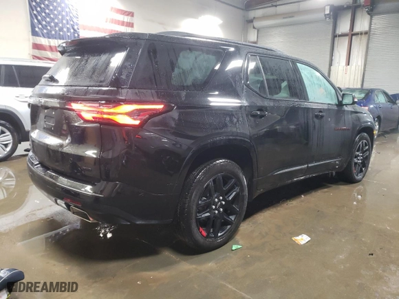 2022 Chevrolet Traverse Premier with VIN 1GNEVKKW1NJ130723, listed as a Copart auction lot 45307185 with 17,765 mi miles and Salvage Title. Bid and sale history available at carsss.com. Image 3.