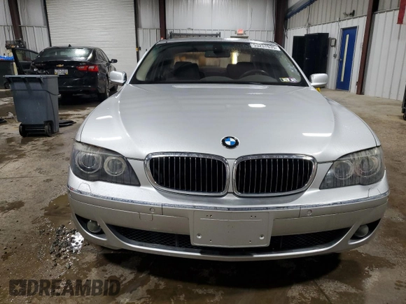 2006 BMW 7 Series 750i with VIN WBAHL83526DT07183, listed as a Copart auction lot 53257635 with 78,997 mi miles and Salvage title. Bid and sale history available at DreamBid. Image 5.