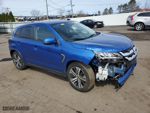 2021 Mitsubishi Outlander Sport ES with VIN JA4ARUAU3MU006712, listed as a Copart auction lot 51821725 with 56,532 mi miles and Salvage Title. Bid and sale history available at carsss.com. Image 4.