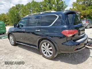 2013 Infiniti QX56 with VIN JN8AZ2NF0D9551134, listed as a Copart auction lot 58924945 with 167,585 mi miles and Clean title. Bid and sale history available at DreamBid. Image 2.
