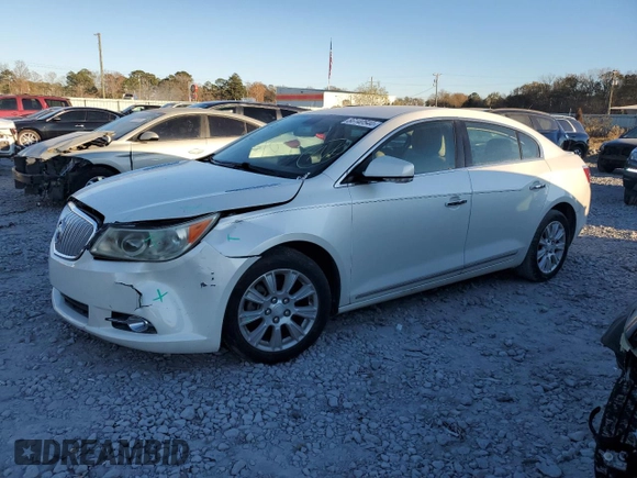 2012 Buick LaCrosse Leather with VIN 1G4GC5ER1CF196716, listed as a Copart auction lot 86140544 with 0 mi miles and Salvage Title. Bid and sale history available at carsss.com. Image 1.