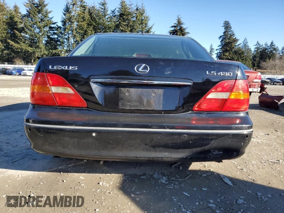 2003 Lexus LS 430 with VIN JTHBN30F430103845, listed as a Copart auction lot 44821795 with 251,529 mi miles and Salvage Title. Bid and sale history available at DreamBid. Image 6.