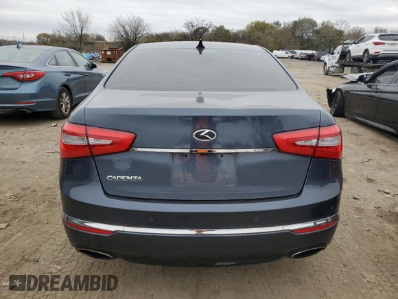 2015 Kia Cadenza Premium with VIN KNALN4D73F5178765, listed as a Copart auction lot 80656994 with 127,085 mi miles and Salvage Title. Bid and sale history available at carsss.com. Image 6.