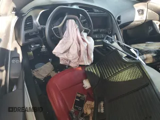 2017 Chevrolet Corvette 1LT with VIN 1G1YA2D72H5124281, listed as a Copart auction lot 68432084 with 0 mi miles and Salvage Title. Bid and sale history available at carsss.com. Image 8.