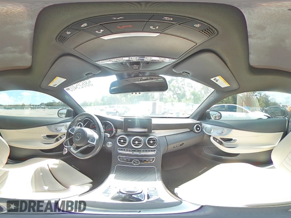 2018 Mercedes-Benz C 43 AMG with VIN WDDWJ6EB6JF759485, listed as a Copart auction lot 58625405 with 41,274 mi miles and Salvage title. Bid and sale history available at DreamBid. Image 14.