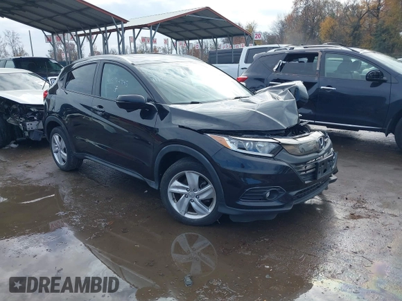 2019 Honda HR-V EX-L with VIN 3CZRU6H71KM720174, listed as a IAAI auction lot 40894945 with 55,483 mi miles. Bid and sale history available at carsss.com. Image 1.