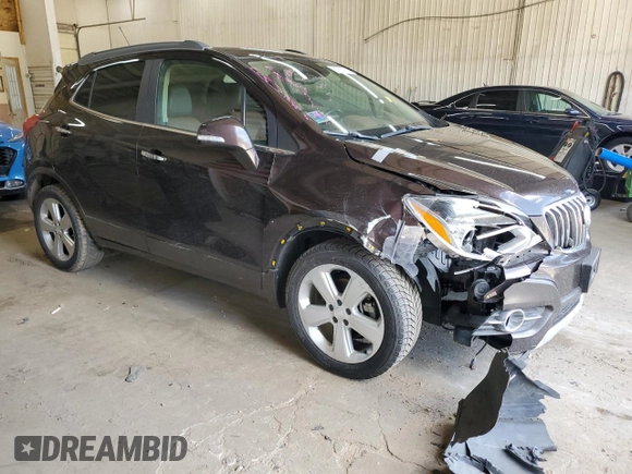 2016 Buick Encore Leather with VIN KL4CJCSB9GB595143, listed as a Copart auction lot 53814755 with 167,232 mi miles and Salvage Title. Bid and sale history available at carsss.com. Image 4.