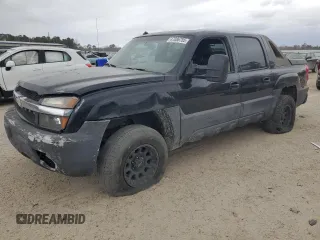 2003 Chevrolet Avalanche with VIN 3GNEK13T93G158758, listed as a Copart auction lot 47086755 with 286,563 mi miles and Salvage Title. Bid and sale history available at carsss.com. Image 1.