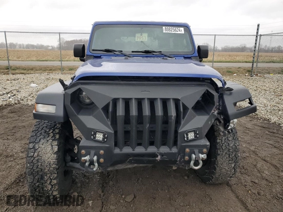 2018 Jeep Wrangler Sport with VIN 1C4GJXAG6JW291330, listed as a Copart auction lot 80825624 with 76,953 mi miles and Salvage Title. Bid and sale history available at carsss.com. Image 5.