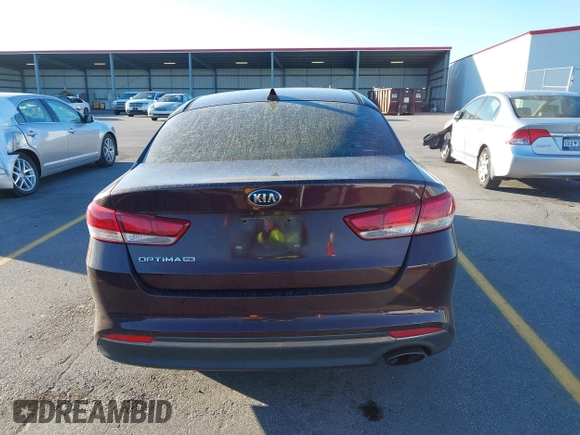 2018 Kia Optima LX with VIN 5XXGT4L34JG187455, listed as a IAAI auction lot 41848130 with 137,250 mi miles and . Bid and sale history available at DreamBid. Image 16.