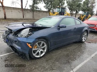 2004 Infiniti G35 Coupe w/Leather with VIN JNKCV54E44M300624, listed as a Copart auction lot 49199555 with 0 mi miles and Salvage Title. Bid and sale history available at carsss.com. Image 1.