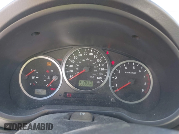 2005 Saab 9-2X Aero z VIN JF4GG22615G051246, wystawiony jako IAAI lot #41712225 z przebiegiem 222 270 mil mil oraz . Historia ofert i sprzedaży dostępna na DreamBid. Obrazek 7.