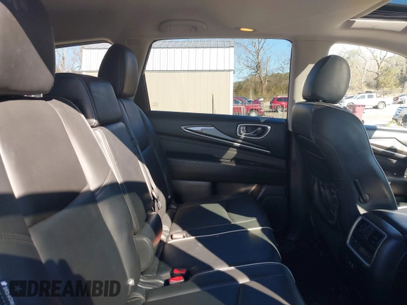 2019 Infiniti QX60 LUXE with VIN 5N1DL0MN1KC568480, listed as a IAAI auction lot 41358947 with 110,972 mi miles. Bid and sale history available at carsss.com. Image 8.
