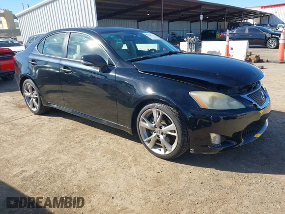 2009 Lexus IS 250 with VIN JTHBK262X92085324, listed as a IAAI auction lot 41625515 with 77,665 mi miles. Bid and sale history available at carsss.com. Image 1.