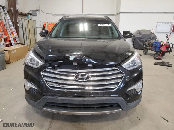 2016 Hyundai Santa Fe XL Limited with VIN KM8SNDHF8GU150446, listed as a Copart auction lot 76959744 with 122,374 mi miles and Salvage Title. Bid and sale history available at carsss.com. Image 5.