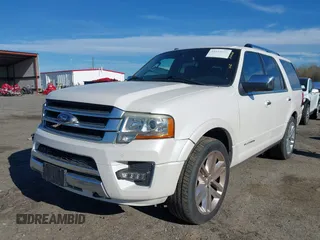 2015 Ford Expedition Platinum with VIN 1FMJU1MT9FEF34821, listed as a IAAI auction lot 41858834 with 61,796 mi miles and . Bid and sale history available at DreamBid. Image 19.