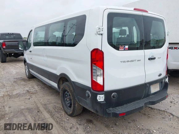 2019 Ford Transit Passenger XL with VIN 1FBZX2ZM6KKA61191, listed as a IAAI auction lot 42162863 with 92,015 mi miles and . Bid and sale history available at DreamBid. Image 3.