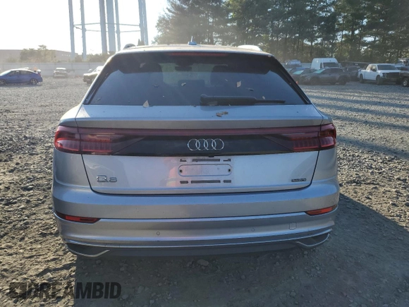 2021 Audi Q8 Premium Plus with VIN WA1BVAF1XMD005456, listed as a Copart auction lot 74460904 with 24,854 mi miles and Salvage Title. Bid and sale history available at carsss.com. Image 6.