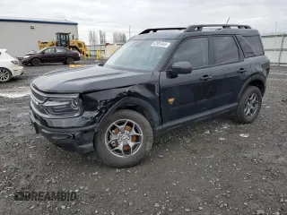 2023 Ford Bronco Sport Badlands z VIN 3FMCR9D92PRD74745, wystawiony jako Copart lot #42951645 z przebiegiem 20 395 mil mil oraz Szkody całkowita. Historia ofert i sprzedaży dostępna na DreamBid. Obrazek 1.